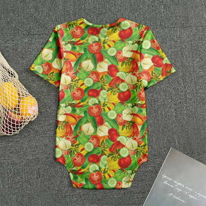 Vegan Pattern Print Men's Bodysuit