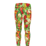 Vegan Pattern Print Men's leggings