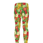 Vegan Pattern Print Men's leggings