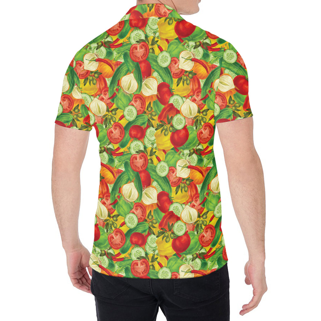 Vegan Pattern Print Men's Shirt