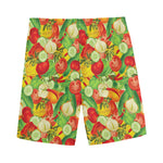 Vegan Pattern Print Men's Sports Shorts
