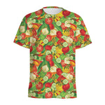 Vegan Pattern Print Men's Sports T-Shirt