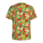 Vegan Pattern Print Men's Sports T-Shirt