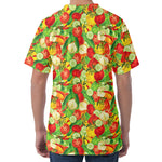 Vegan Pattern Print Men's Velvet T-Shirt