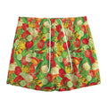 Vegan Pattern Print Mesh Shorts