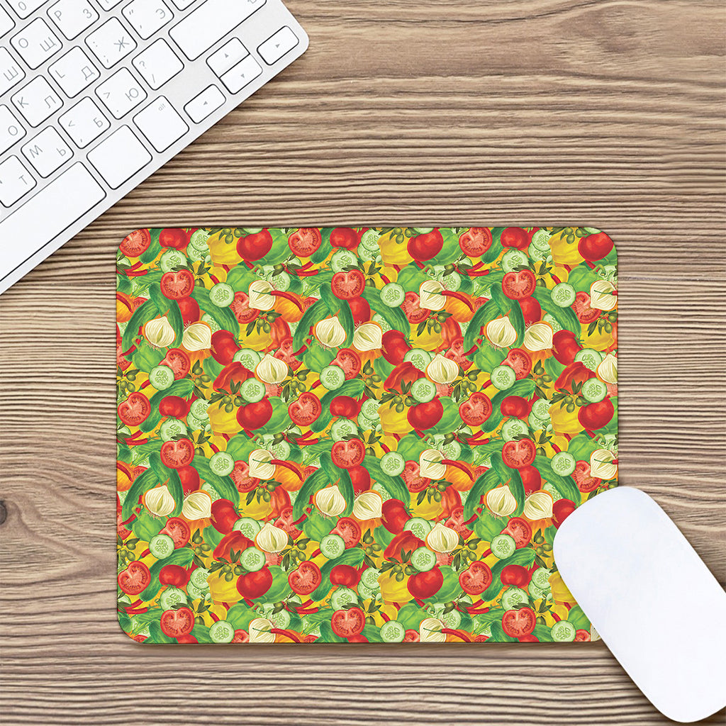 Vegan Pattern Print Mouse Pad