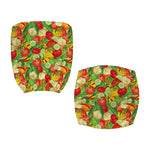 Vegan Pattern Print Office Chair Cover