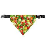 Vegan Pattern Print Over The Collar Dog Bandana