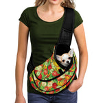 Vegan Pattern Print Pet Sling Carrier