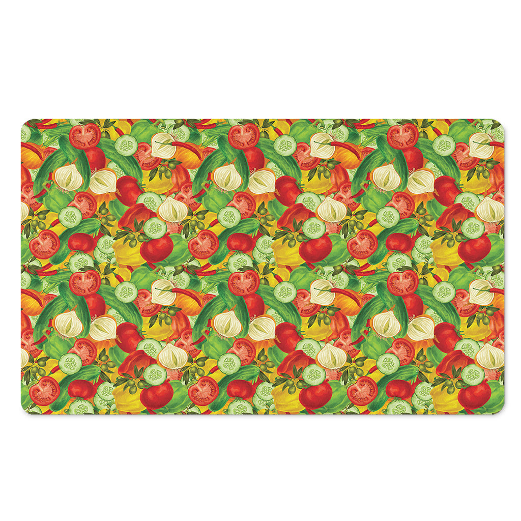 Vegan Pattern Print Polyester Doormat