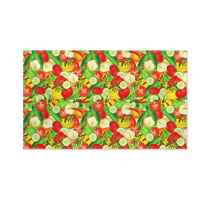 Vegan Pattern Print Polyester Flag