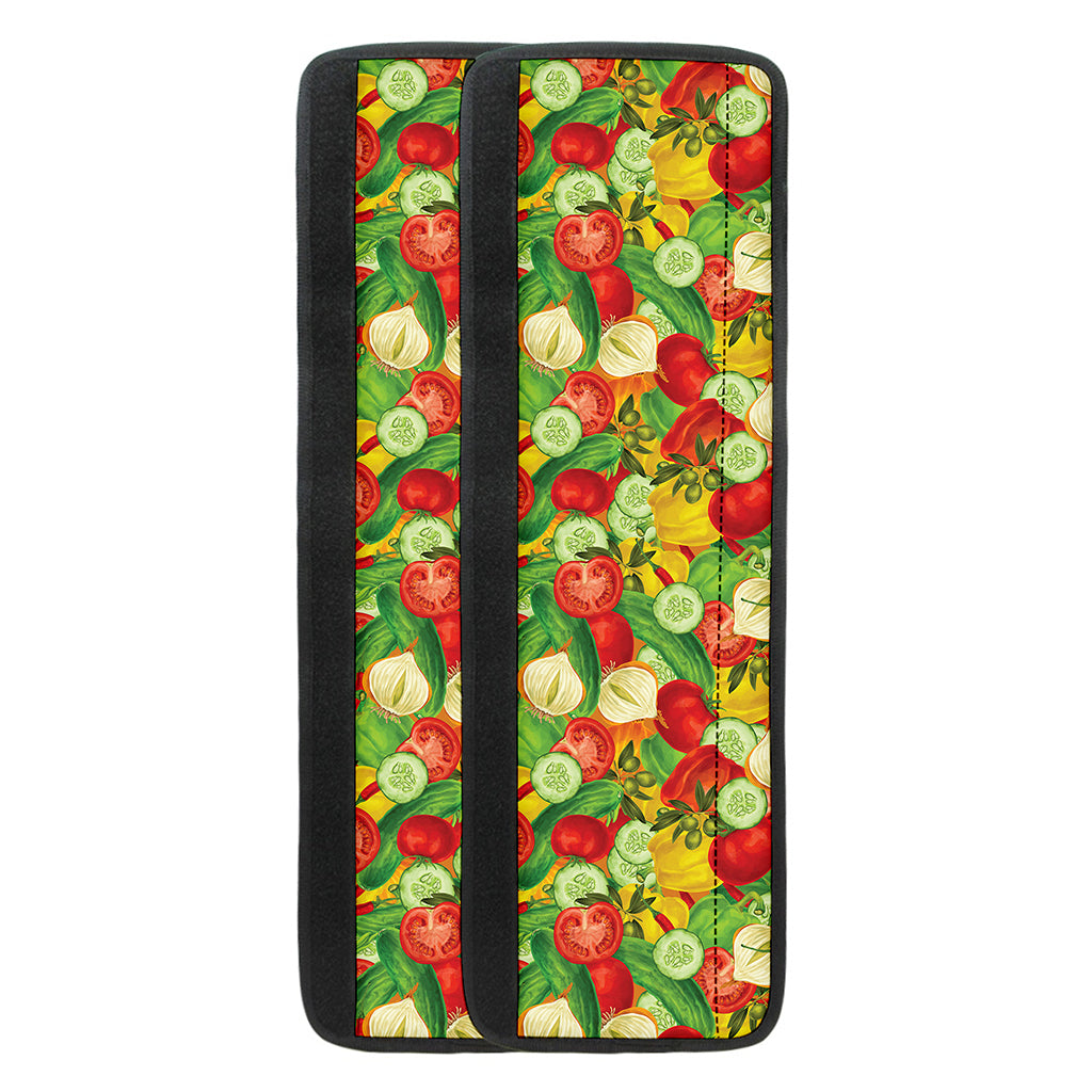 Vegan Pattern Print Refrigerator Handle Covers