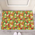 Vegan Pattern Print Rubber Doormat