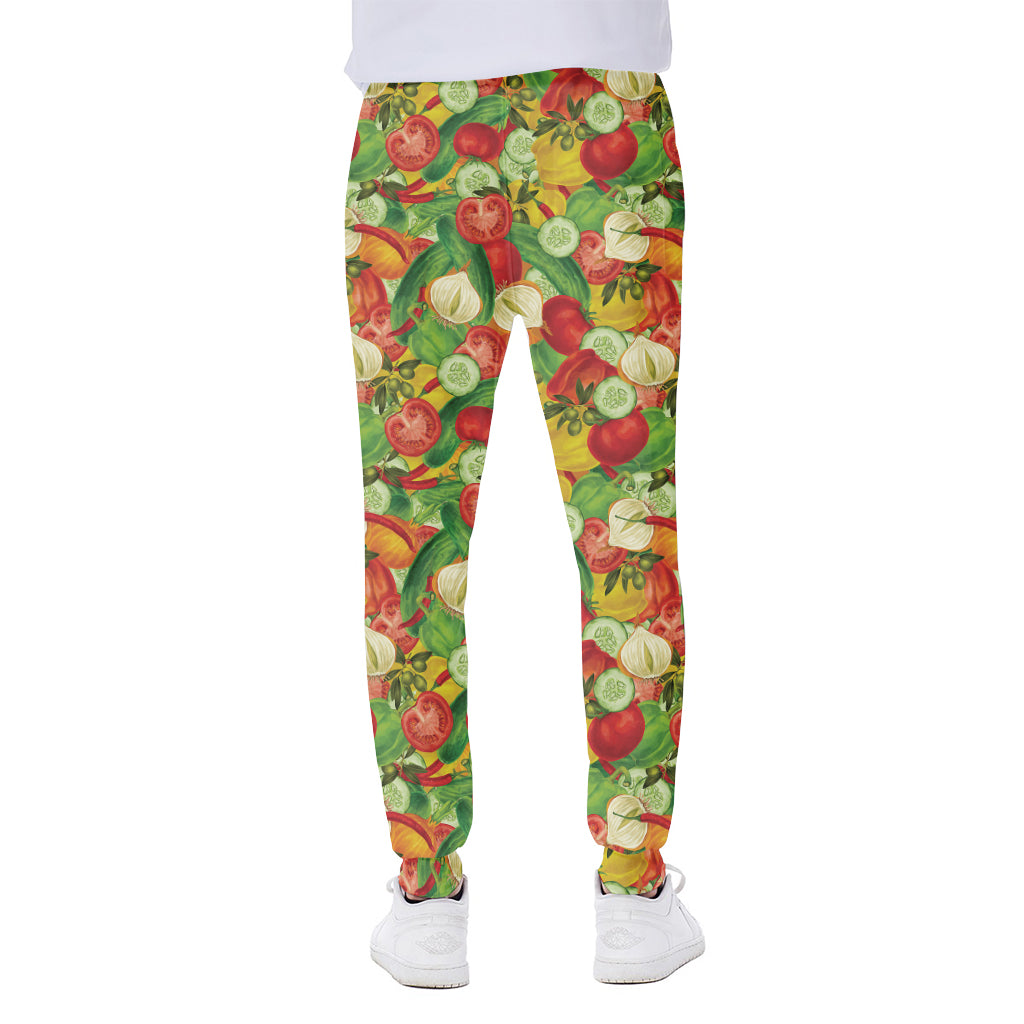 Vegan Pattern Print Scuba Joggers