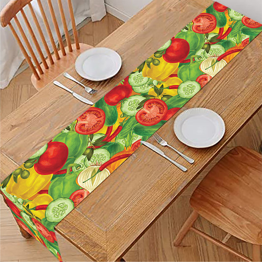 Vegan Pattern Print Table Runner