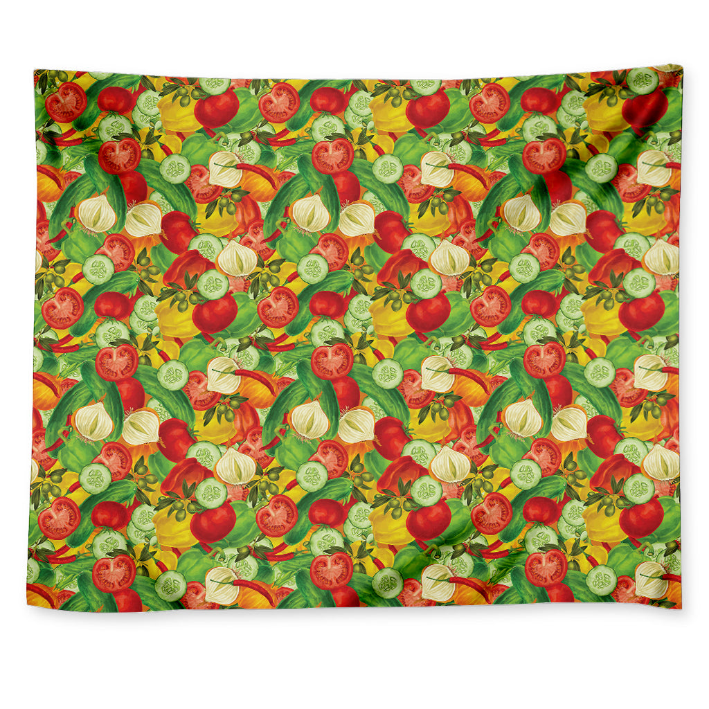 Vegan Pattern Print Tapestry