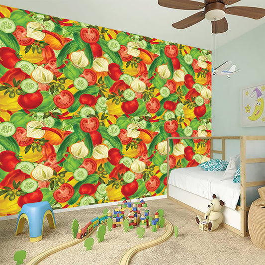 Vegan Pattern Print Wall Sticker