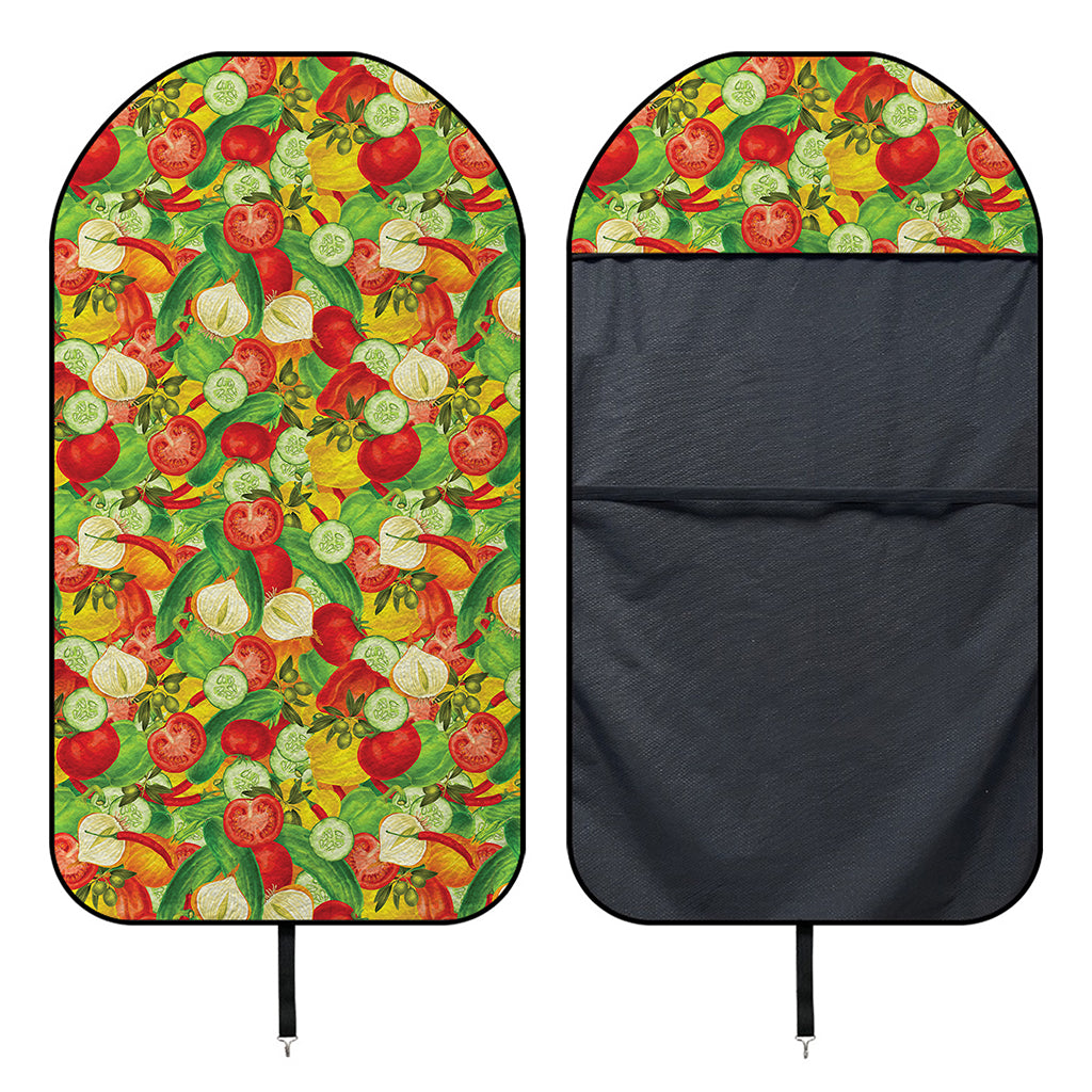 Vegan Pattern Print Waterproof Car Seat Cover