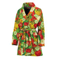 Vegan Pattern Print Women's Bathrobe