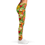 Vegan Pattern Print Women's Leggings