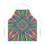 Vibrant Psychedelic Optical Illusion Adjustable Apron