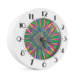 Vibrant Psychedelic Optical Illusion Alarm Clock