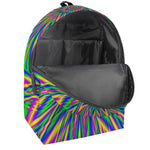 Vibrant Psychedelic Optical Illusion Backpack