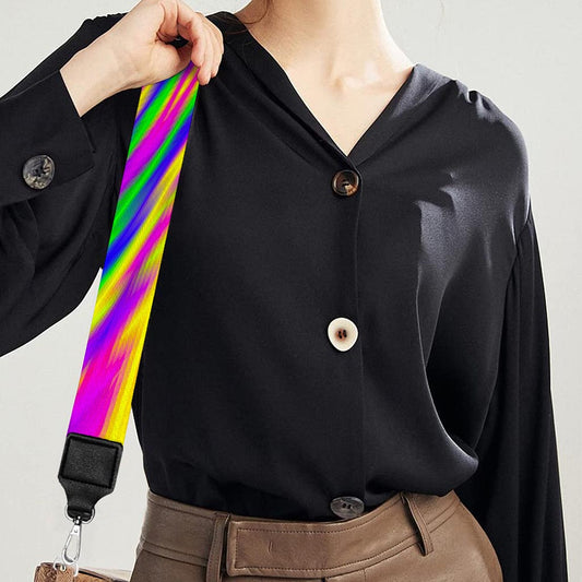 Vibrant Psychedelic Optical Illusion Bag Strap
