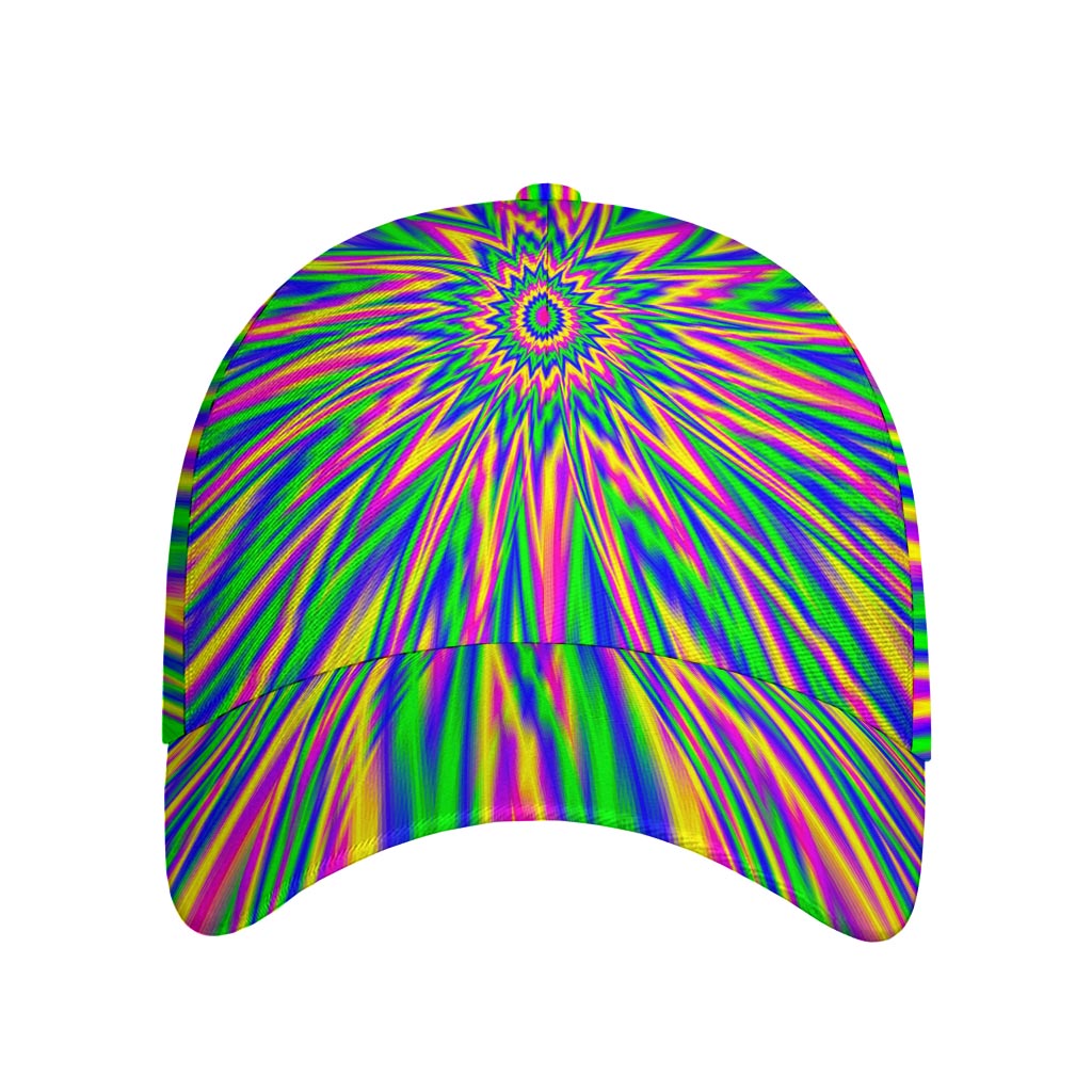 Vibrant Psychedelic Optical Illusion Baseball Cap