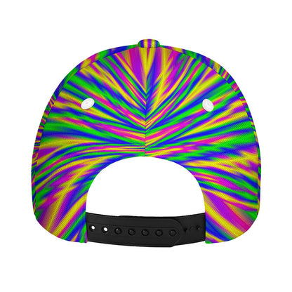 Vibrant Psychedelic Optical Illusion Baseball Cap