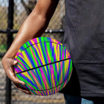 Vibrant Psychedelic Optical Illusion Basketball