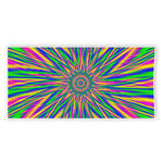 Vibrant Psychedelic Optical Illusion Beach Towel