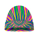 Vibrant Psychedelic Optical Illusion Beanie