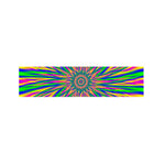 Vibrant Psychedelic Optical Illusion Bed Runner