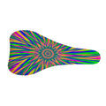 Vibrant Psychedelic Optical Illusion Bicycle Seat Cover