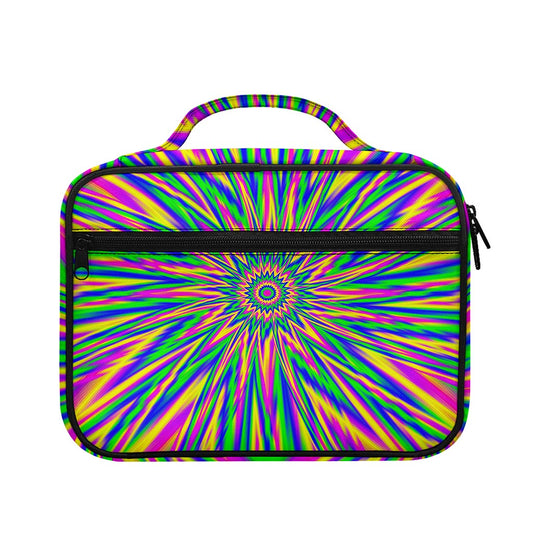 Vibrant Psychedelic Optical Illusion Briefcase Bible Bag