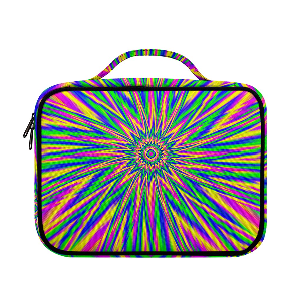Vibrant Psychedelic Optical Illusion Briefcase Bible Bag