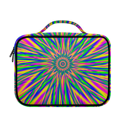Vibrant Psychedelic Optical Illusion Briefcase Bible Bag