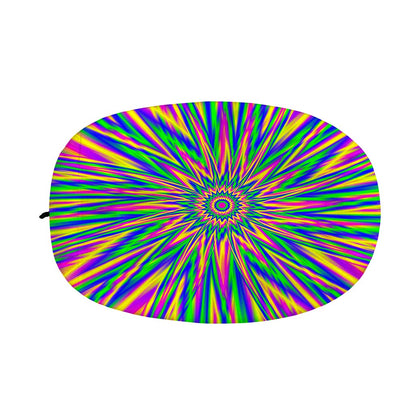 Vibrant Psychedelic Optical Illusion Car Side Mirror Covers