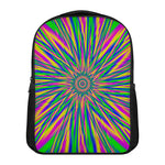 Vibrant Psychedelic Optical Illusion Casual Backpack