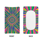 Vibrant Psychedelic Optical Illusion Changing Pad Cover