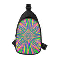 Vibrant Psychedelic Optical Illusion Sling Bag