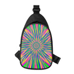 Vibrant Psychedelic Optical Illusion Chest Bag