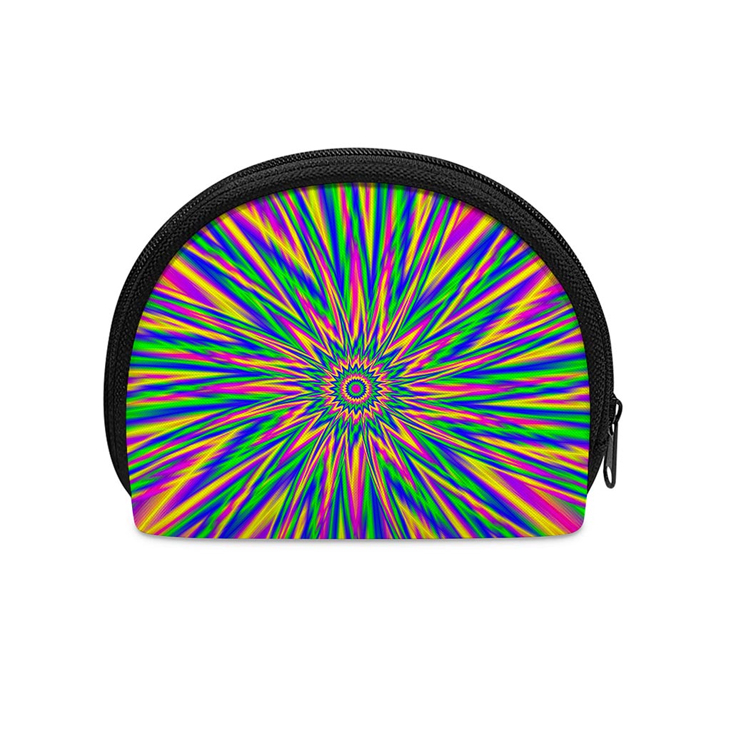 Vibrant Psychedelic Optical Illusion Coin Purse