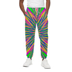Vibrant Psychedelic Optical Illusion Cotton Pants