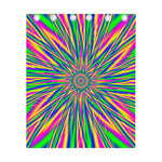 Vibrant Psychedelic Optical Illusion Curtain