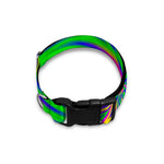 Vibrant Psychedelic Optical Illusion Dog Collar