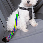 Vibrant Psychedelic Optical Illusion Dog Seat Belt