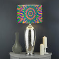 Vibrant Psychedelic Optical Illusion Drum Lamp Shade