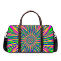 Vibrant Psychedelic Optical Illusion Duffel Bag